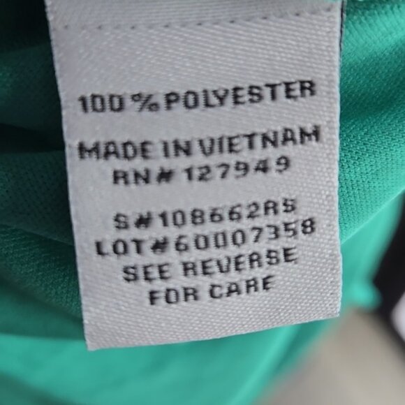 EMMA & MICHELE Womens Ruffle Knee Length Dress Green V Neckline Size Medium - Picture 7 of 11